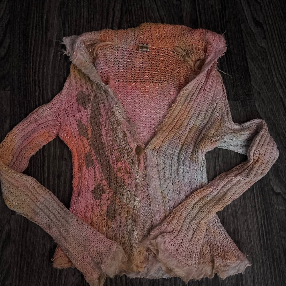 The people of the labyrinths Multicolor Knit Women's Sweater